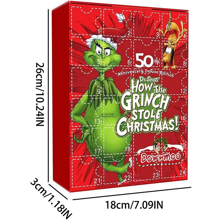 Advent Calendar with 24 Daily Surprises – Green Numbered Countdown
