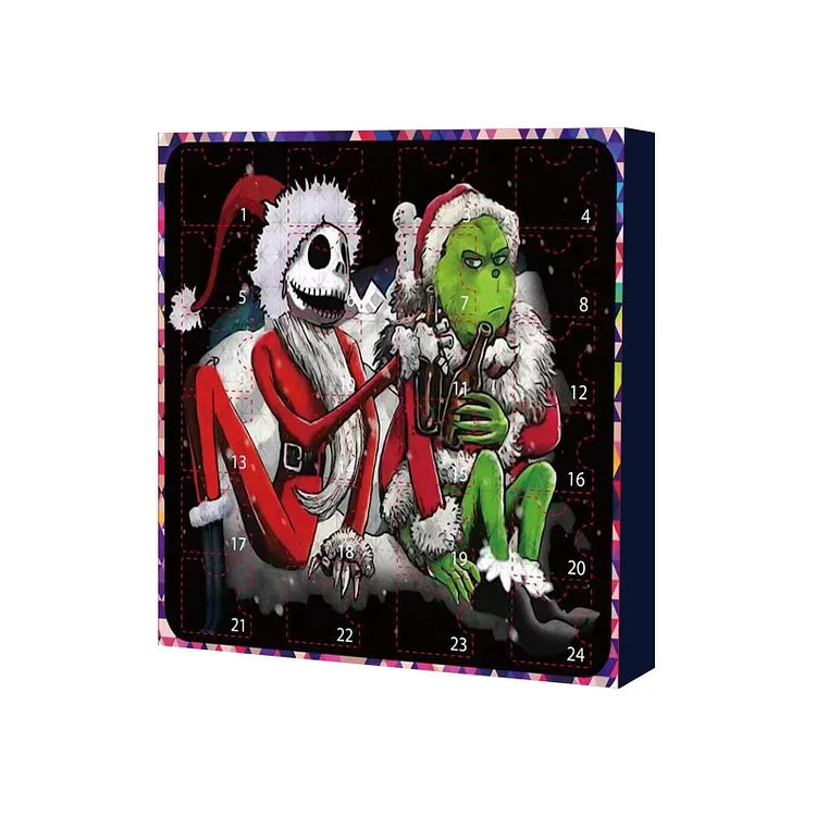 Advent Calendar with 24 Daily Surprises – Green Numbered Countdown