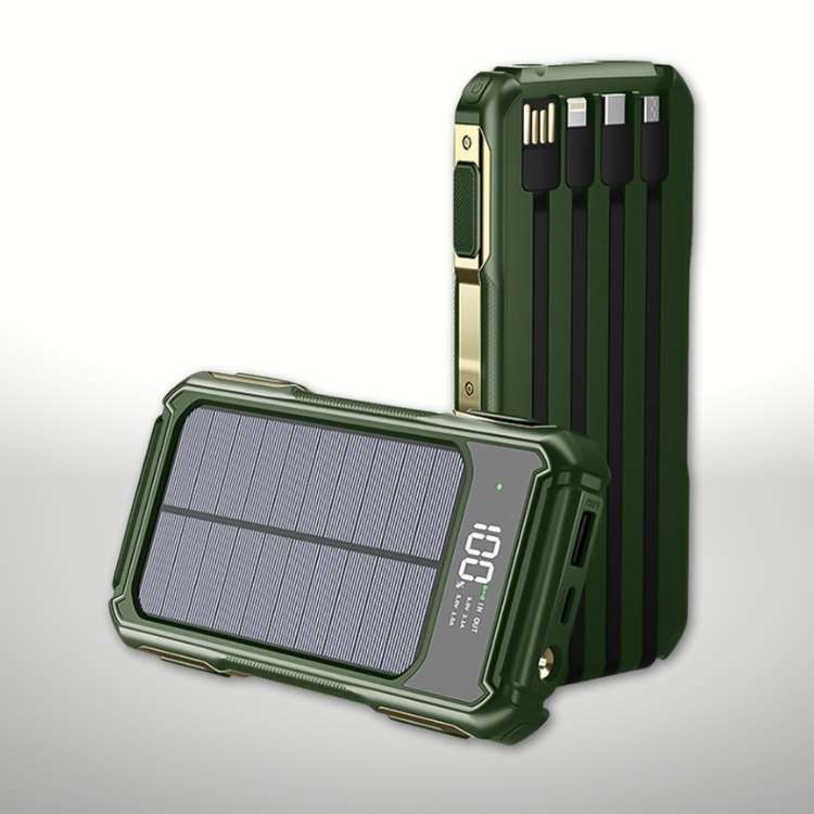 Solar Power Bank 20000mAh Portable Charger with USB-C