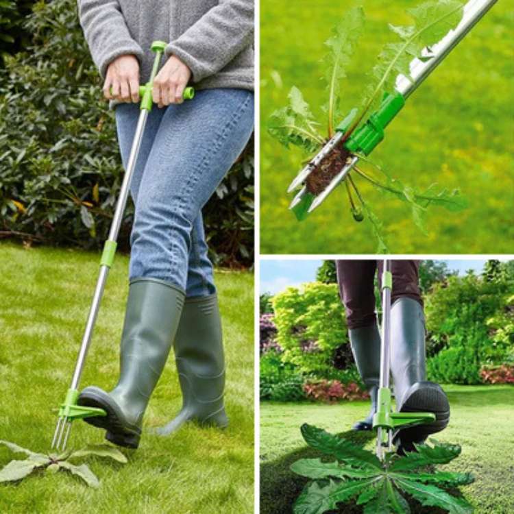 RootRipper Steel Garden Weed Puller Tool – Ergonomic Stand-Up Design