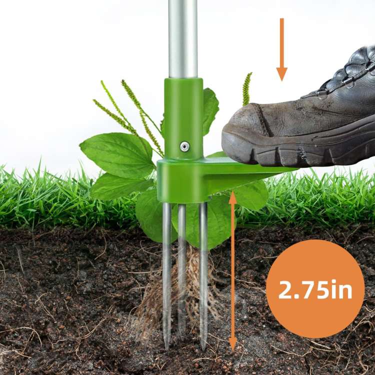 RootRipper Steel Garden Weed Puller Tool – Ergonomic Stand-Up Design
