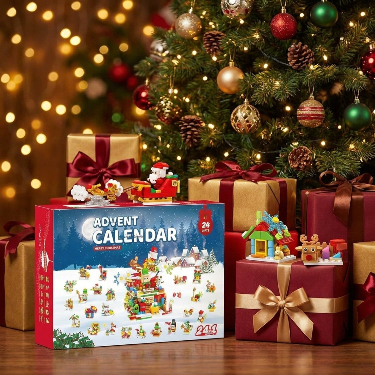 Christmas Advent Calendar Building Set – 24 Daily Builds, 769 Pieces