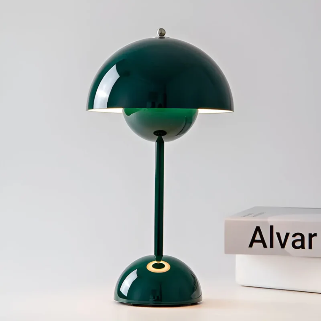Scandinavian Cordless Table Lamp – Touch Dimmable LED Light