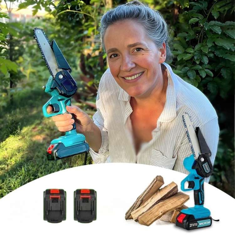 Cordless Electric Chainsaw 6" - Lightweight Garden Trimmer