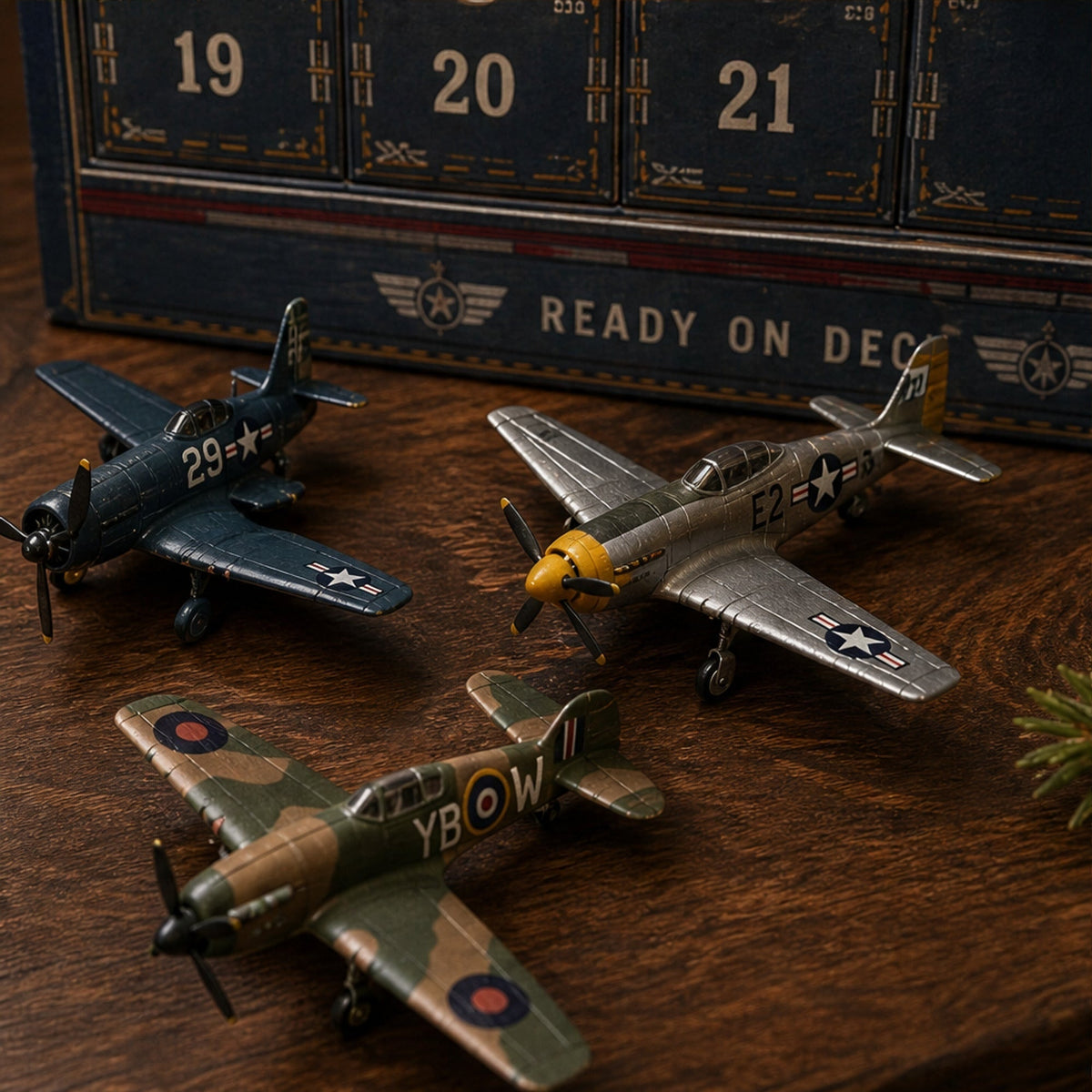 24-Day Aviation Advent Calendar with Collectible Aircraft