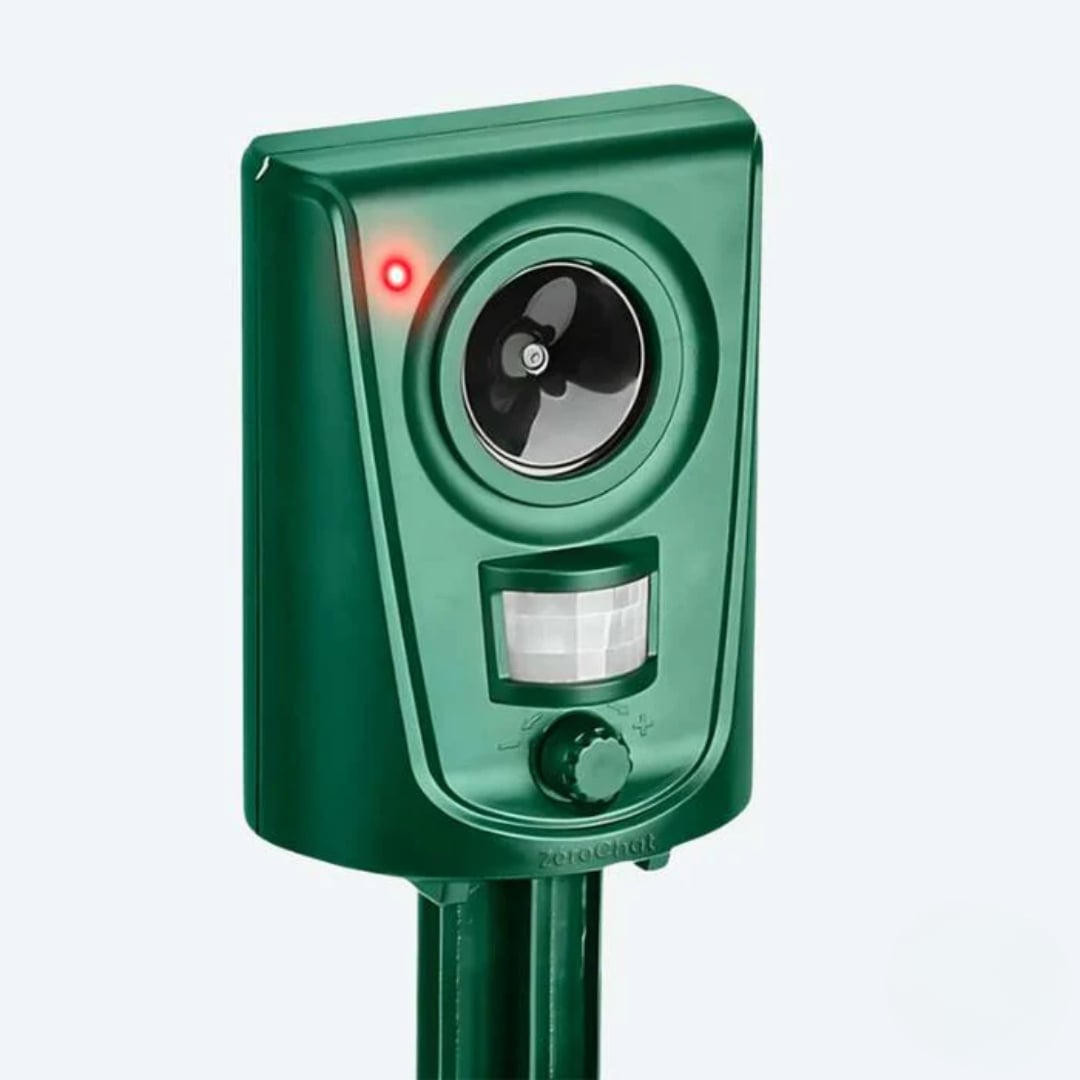Ultrasonic Cat Repeller with Motion Sensor – Outdoor Pet Deterrent