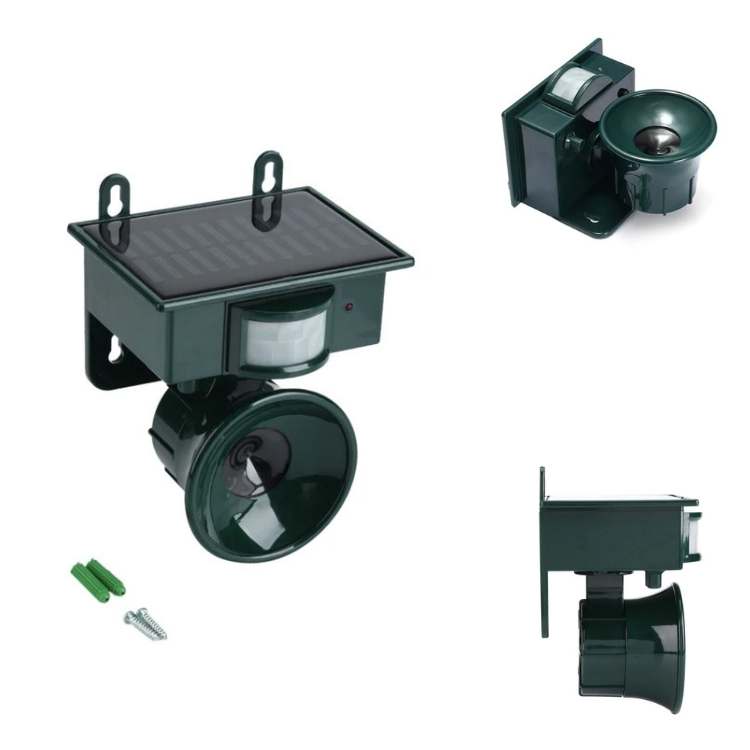 Solar Bird Repeller with Motion Sensor & Predator Sounds