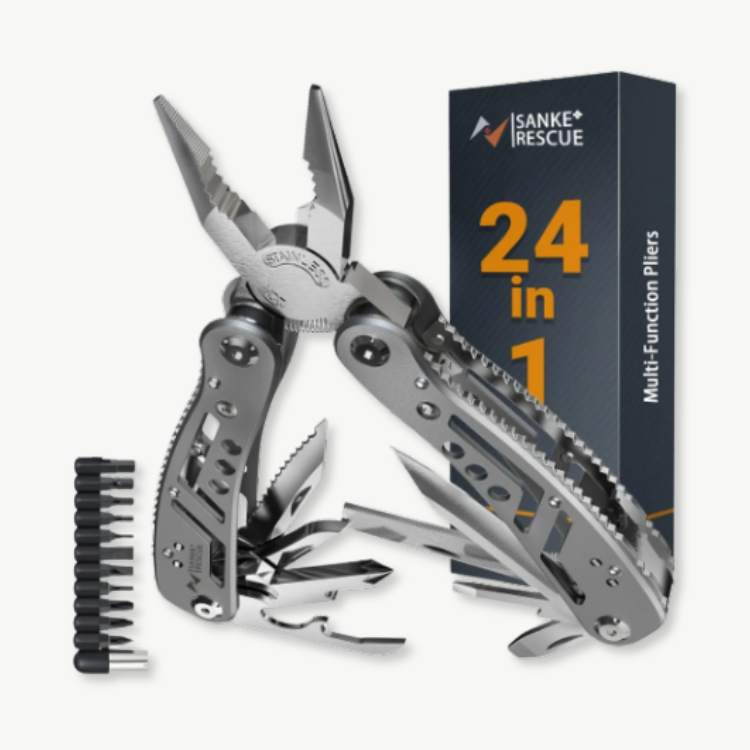 Stainless Steel 24-in-1 Multi-Tool Wire Cutter Set