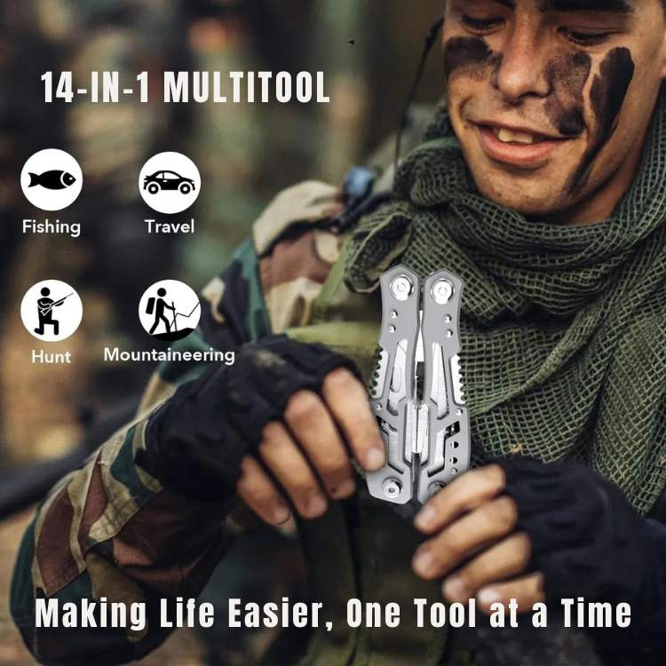 Stainless Steel 24-in-1 Multi-Tool Wire Cutter Set