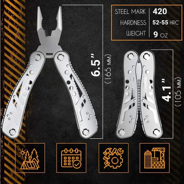 Stainless Steel 24-in-1 Multi-Tool Wire Cutter Set