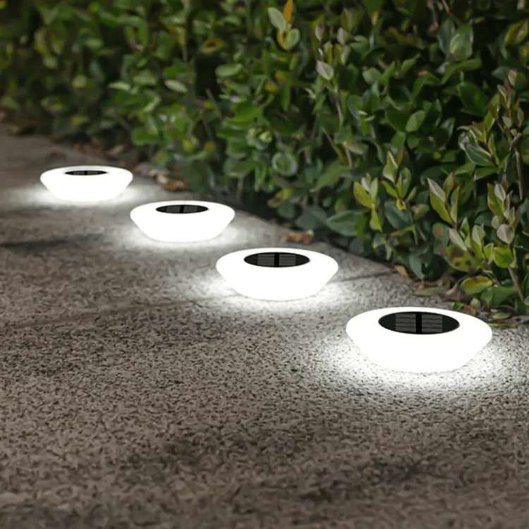 Solar Garden Lights - Stainless Steel Outdoor Pathway Lighting