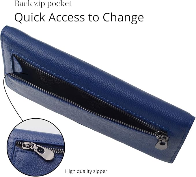 RFID Blocking Leather Card Wallet for Men & Women – Renée