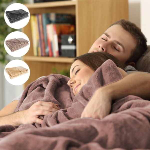 USB Heated Blanket Throw – Portable Fleece Warmth