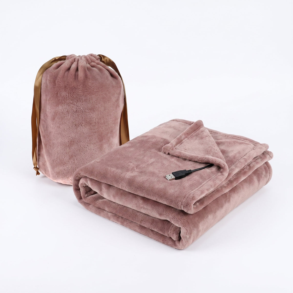 USB Heated Blanket Throw – Portable Fleece Warmth