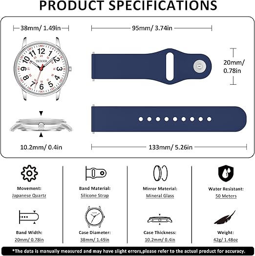 Waterproof Nurses Watch Denny – Medical Professional Timepiece