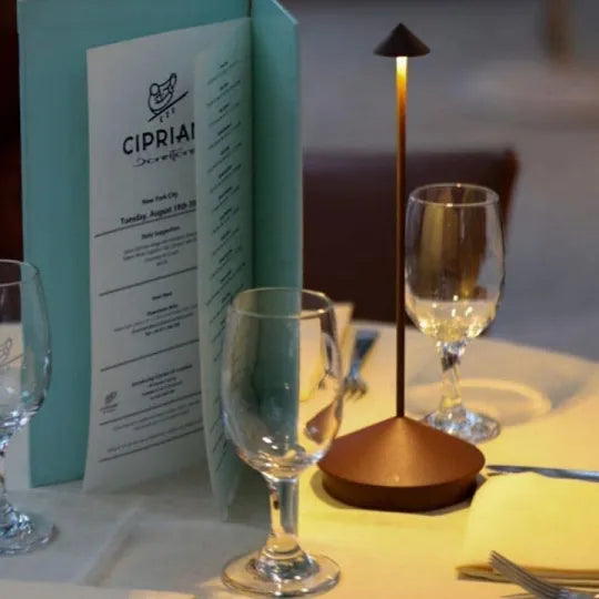 Wireless LED Table Lamp – Dimmable, Water-Resistant, USB Rechargeable