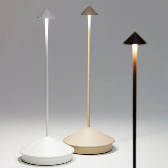 Wireless LED Table Lamp – Dimmable, Water-Resistant, USB Rechargeable